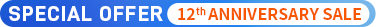 12th Anniversary Sale